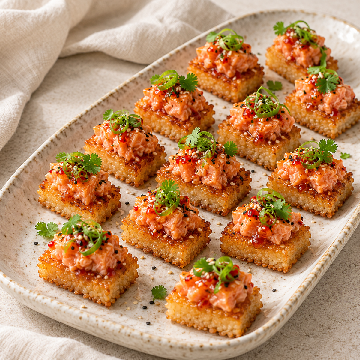 Thai Chili Salmon Crispy Rice - One Dozen