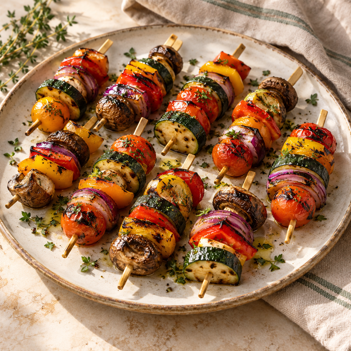 Mini Vegetable Skewers - One Dozen